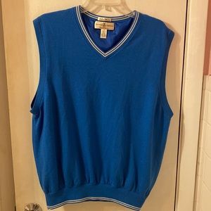 Fairway & Greene Merino Wool Lined Golf Vest Sz L